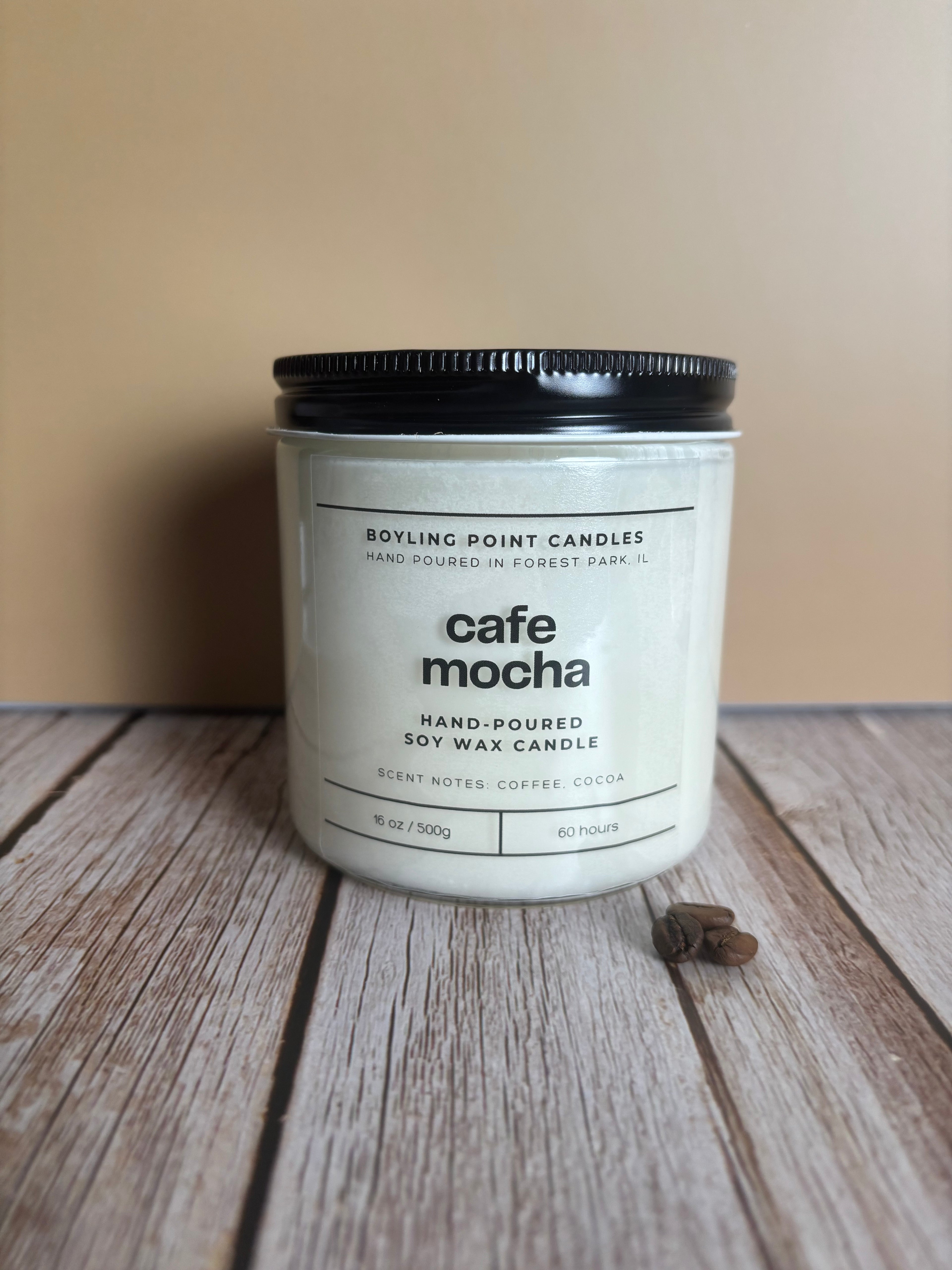 Cafe Mocha 100% Soy Wax Candle - 16 Oz