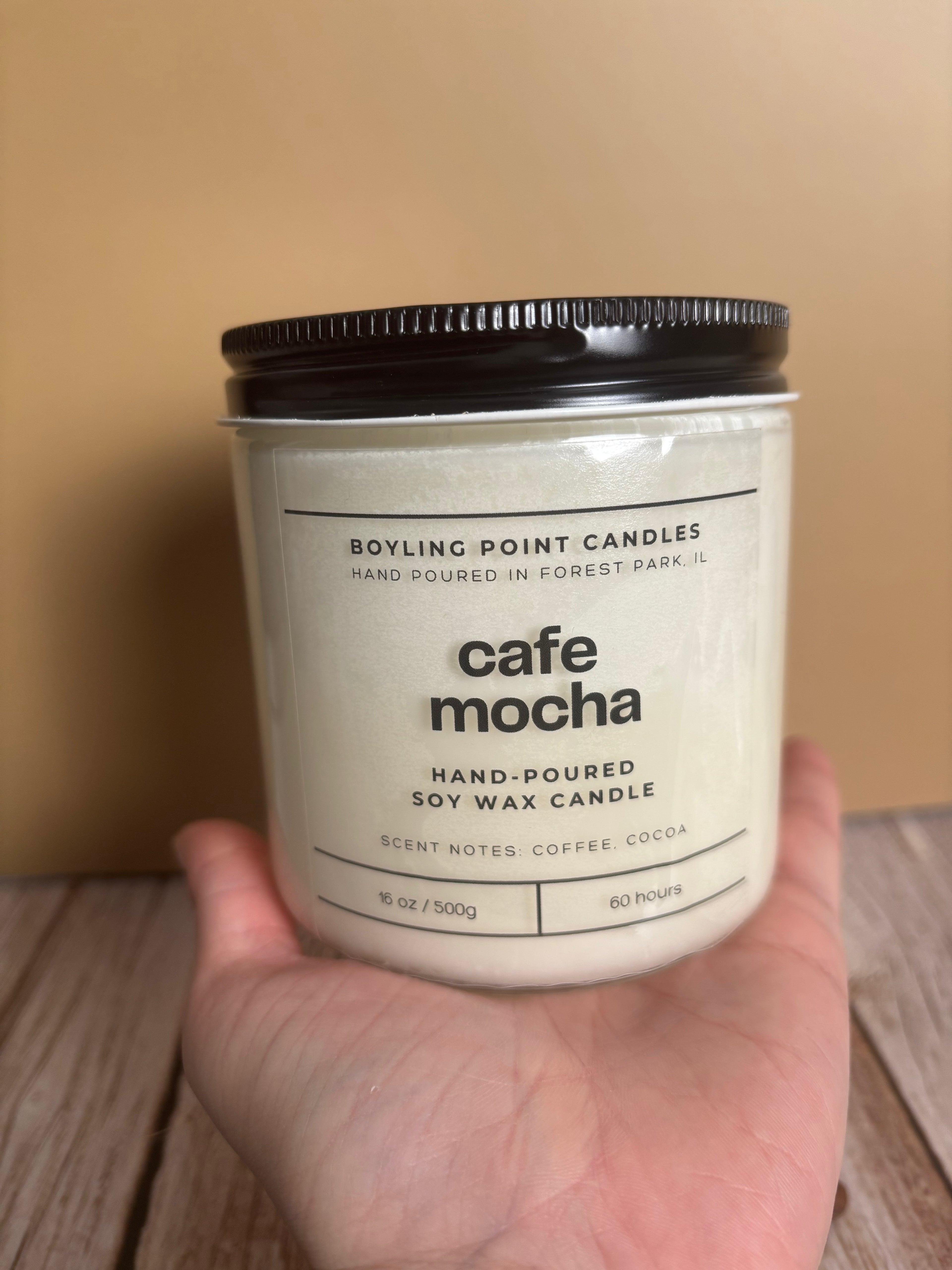 Cafe Mocha 100% Soy Wax Candle - 16 Oz