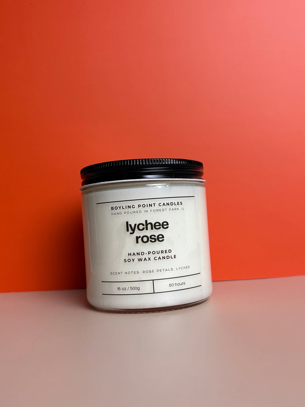 Lychee Rose - 100% Soy Wax Candle - 16oz