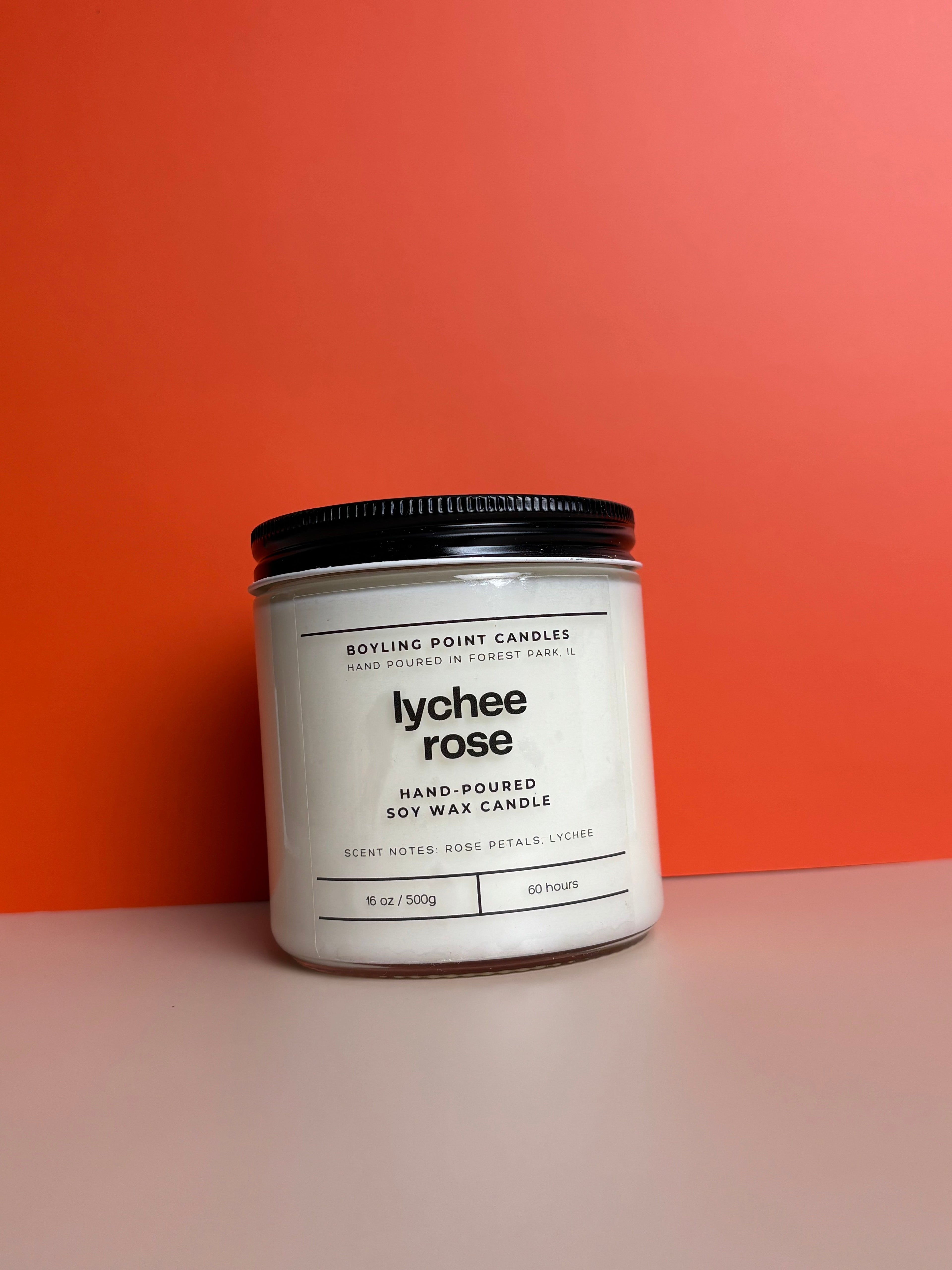 Lychee Rose - 100% Soy Wax Candle - 16oz