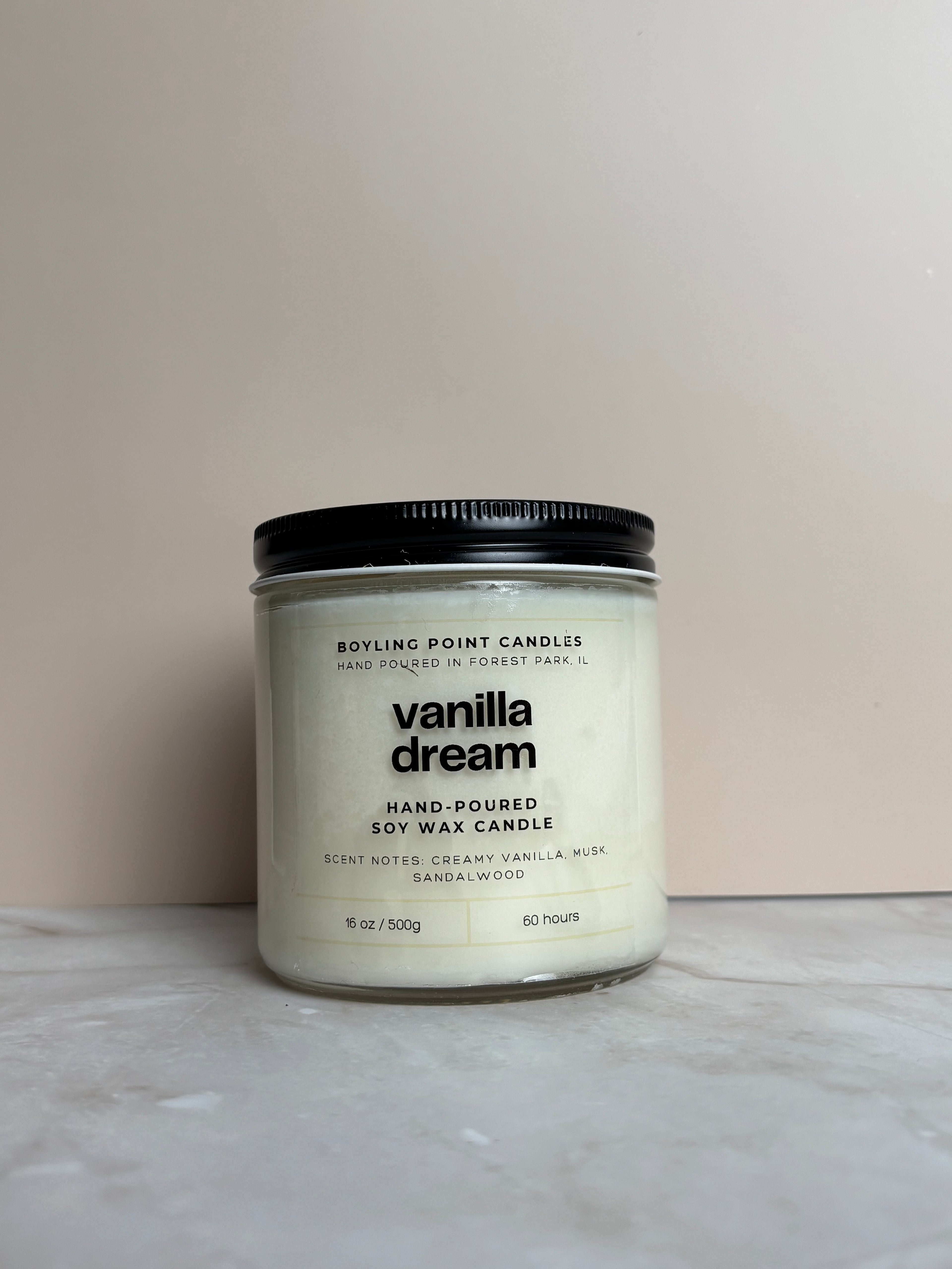 Vanilla Dream - 100% Soy Wax Candle - 16 oz