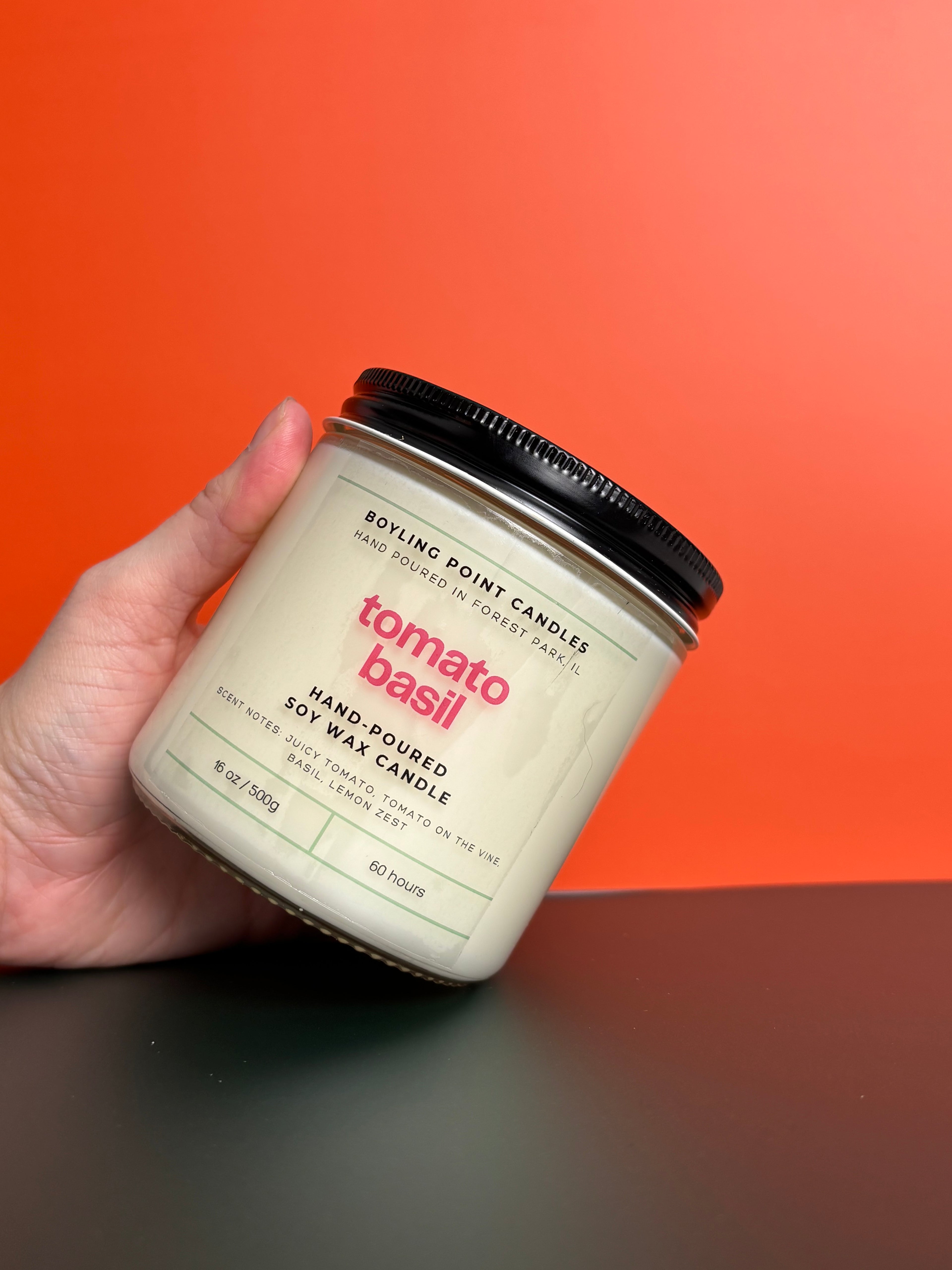 Tomato Basil - 100% Soy Wax Candle - 16 oz