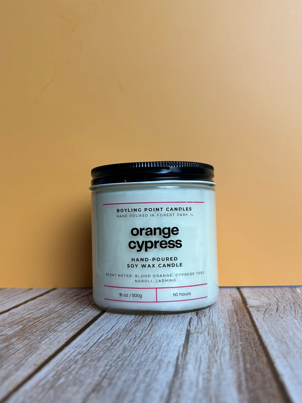 Orange Cypress - 100% Soy Wax Candle - 16 oz