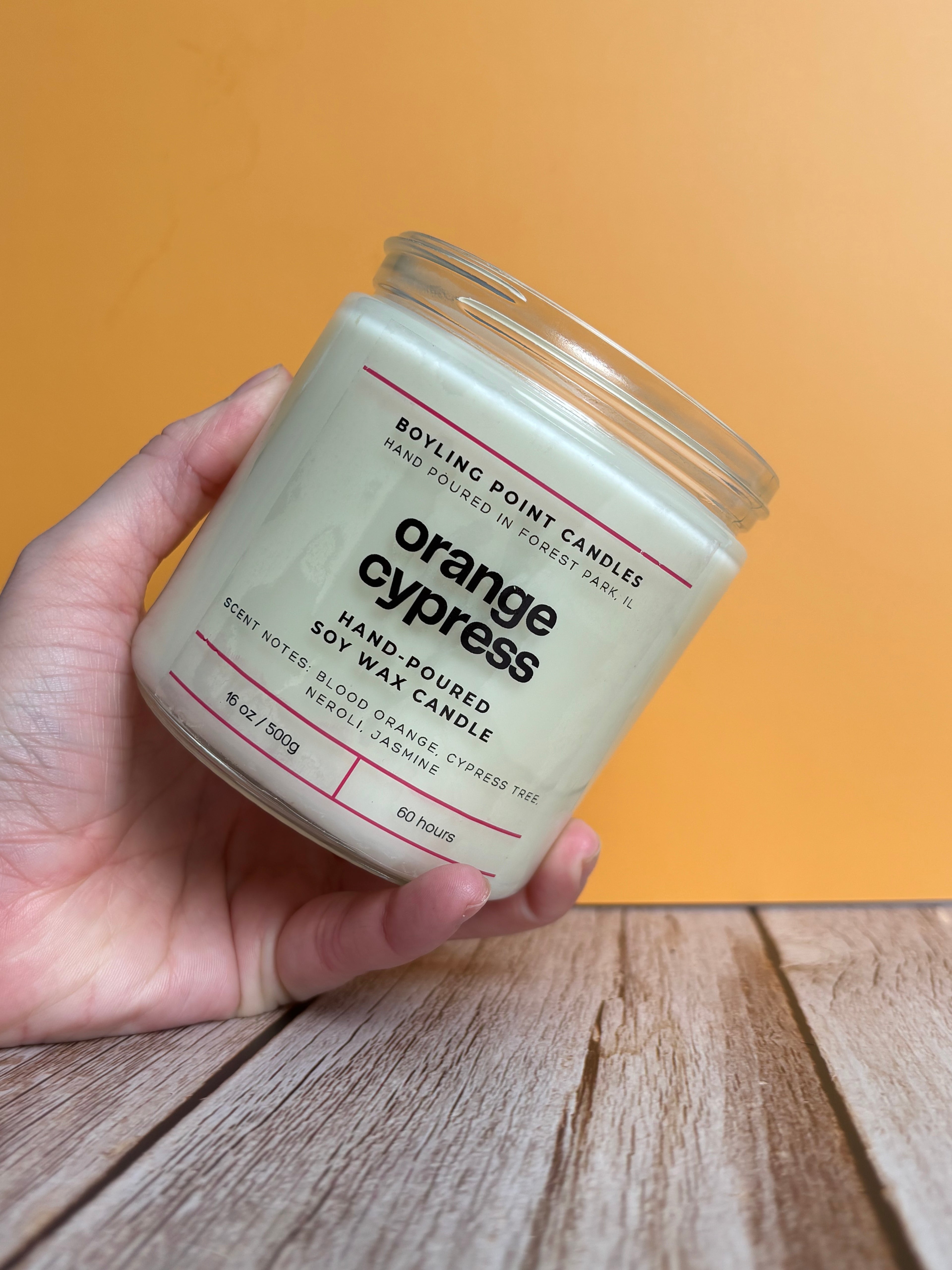 Orange Cypress - 100% Soy Wax Candle - 16 oz